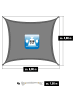 AMANKA 4x6 Sonnensegel Grau mit Befestigung in Grau
