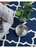 Beliani Kurzflor SILVAN in Blau/Beige - (W) 160 x (H) 1 x (L) 230 cm
