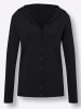 Heine Kapuzenstrickjacke in schwarz