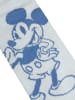 Disney 3er Pack Disney Mickey Mouse Socken Sneaker Strümpfe in blau/grau