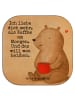 Mr. & Mrs. Panda Untersetzer Bär Morgenkaffee Design mit Spruch in Weiß