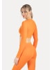 SMILODOX Crop Longsleeve Thalina in Orange