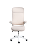 Beliani Bürostuhl NEXEL in Beige/Weiß - (W) 60 x (H) 114 x (L) 60 cm