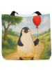 Mr. & Mrs. Panda Badetasche Pinguin Luftballon Design ohne Spruch in Weiß