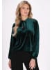 Usha Women Blouse in dark green