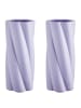 Butlers Vase TWIST 2er-Set in Violett