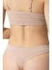 Yenita® String-Tanga Ribbed Collection in beige