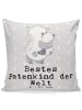 Mr. & Mrs. Panda kuschelkissen 40x40 Panda Bestes Patenkind der ... in Grau Pastell