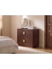 Beliani Kommode NUMURKAH in Braun/Gold - (W) 80 x (H) 85 x (L) 40 cm