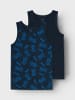 name it Unterhemden 2er Pack NKMTANK TOP GAMER in dark sapphire