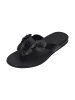 fitflop Zehentrenner GRACIE FLOWER LEATHER in schwarz
