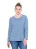 LAURASØN Langarmshirt in denimblau