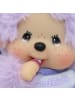 Monchhichi Junge Lila | 13 cm | Monchhichi Color Puppe | mit lilafarbenem Lätzchen