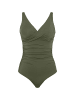 Sea Level Essentials Twist Front Multifit One Piece in KHAKI