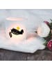 Mr. & Mrs. Panda Windlicht Glas Stinktier Ball ohne Spruch in Transparent