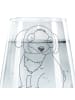 Mr. & Mrs. Panda Trinkglas Hund Entspannen ohne Spruch in Transparent
