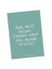 Mr. & Mrs. Panda Postkarte Spruch Opa Wissen mit Spruch in Meeresbrise