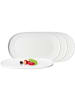 Ritzenhoff & Breker 4er Set Servierplatten Kelly 33 x 19 cm in weiß