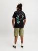 JACK & JONES PLUS Langarm-T-Shirt in Black
