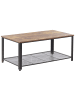 Beliani Couchtisch ASTON in Braun/Schwarz - (W) 60 x (H) 46 x (L) 106 cm