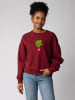 wat? Apparel Sweatshirt Radieschen in Weinrot