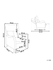 Beliani Fernsehsessel ROYSTON in Braun - (W) 69 x (H) 109 x (L) 88 cm