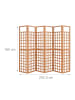 relaxdays Rankgitter in Braun - (B)242,5 x (H)180 cm