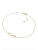 Elli Fußschmuck 925 Sterling Silber Infinity in Gold