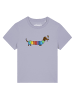 wat? Apparel T-Shirt Regenbogen Dackel in Lavender