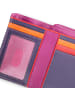 MYWALIT Geldbörse RFID Schutz Leder 14 cm  sangria multi