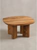 KADIMA DESIGN Couchtisch quadratisch, Massivholz, handgefertigt, Modern