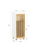 SoBuy Wäschekorb-Schrank in Reinweiß - (W) 32 x (H) 85 x (L) 33 cm