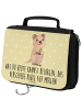 Mr. & Mrs. Panda Kulturtasche Quokka Happy mit Spruch in Gelb Pastell
