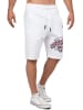 Cipo & Baxx Herren Regular Fit Shorts Mid Waist in White