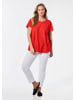 GOLDNER Shirt mit Rundhalsausschnitt in rot