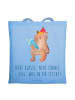 Mr. & Mrs. Panda Tote Bag Erster Schultag Neue Klasse mit Spruch in Sky Blue