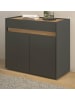 Furn.Design Standcontainer grau, Eiche 80 cm, Büro Kommode mit großem Schubkasten