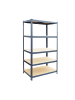relaxdays Schwerlastregal "5 Ebenen" in Anthrazit - (B)100 x (H)200 x (T)50 cm