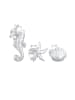 Elli Ohrringe 925 Sterling Silber Muschel, Seepferdchen, Seestern in Silber