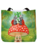 Mr. & Mrs. Panda Schultertasche Marienkäfer Fliegenpilz Design o... in Weiß
