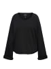 Ulla Popken Sweatshirt in schwarz