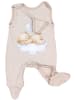 TupTam Baby Unisex Strampler-Set mit Aufdruck Spruch 2-tlg in beige/braun