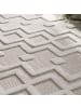 KADIMA DESIGN Teppich Kurzflor Struktur Wohnzimmer in Creme