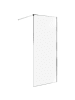 Beliani Duschwand WASPAM in Transparent/Silber - (W) 80 x (H) 190 x (L) 80 cm