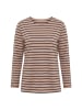 LAURASØN Langarmshirt in walnuss
