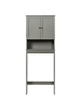 Beliani Waschbeckenunterschrank ATJONI in Grau - (W) 60 x (H) 160 x (L) 19 cm