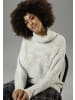 Aniston CASUAL Rollkragenpullover in wollweiß-hellgrau-meliert