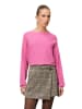 Zero  Strickpullover mit U-Bootausschnitt in Raspberry Velvet