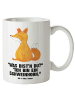 Mr. & Mrs. Panda Kaffeepott Einhorn Fuchs mit Spruch in Weiß