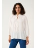 Kaffe Langarm-Bluse KAlianna Loose fit in Chalk